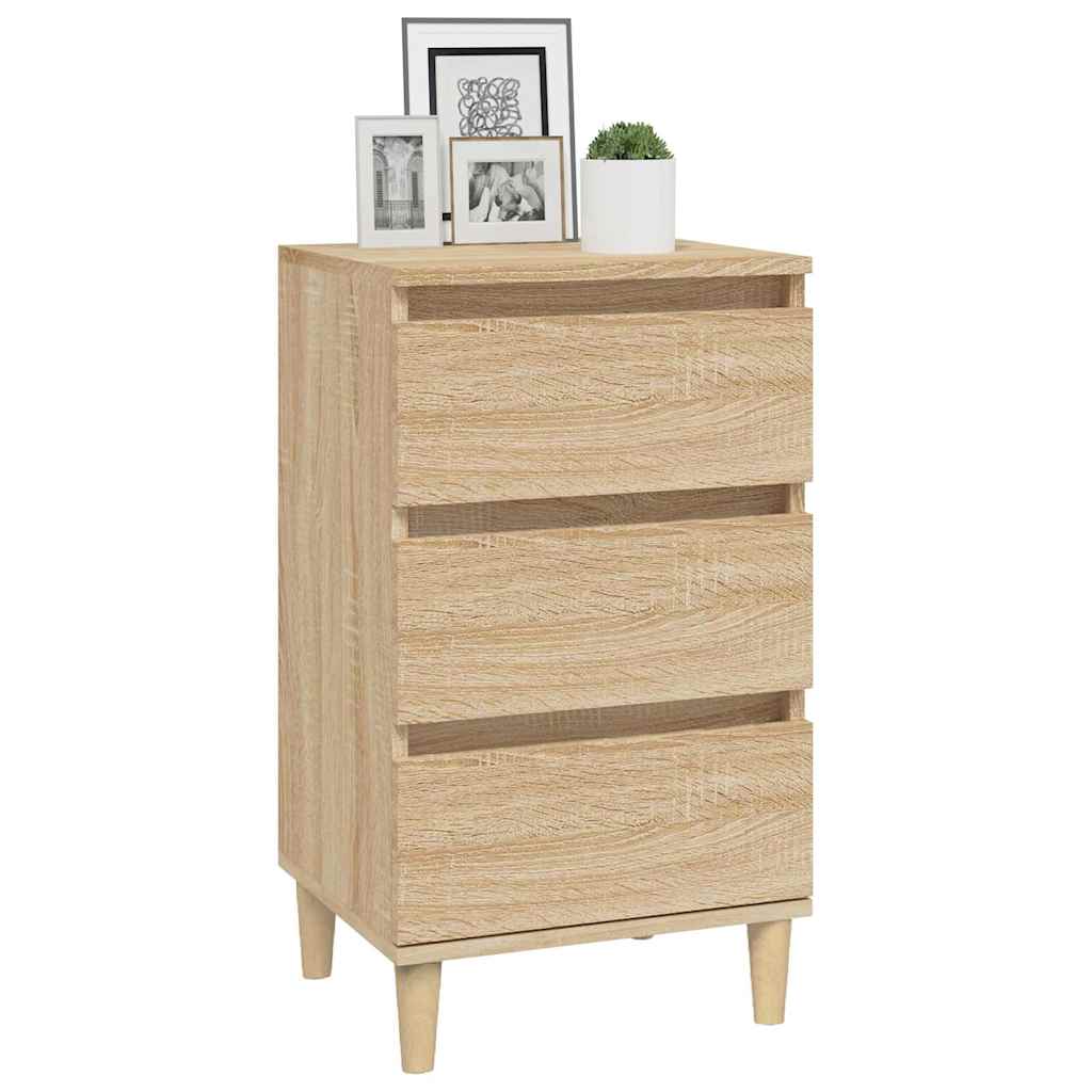 vidaXL Bedside Cabinet Sonoma Oak 40x35x70 cm Engineered Wood 4