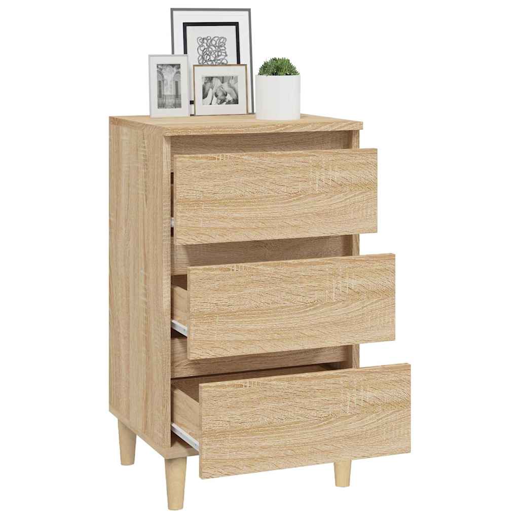 vidaXL Bedside Cabinet Sonoma Oak 40x35x70 cm Engineered Wood 5