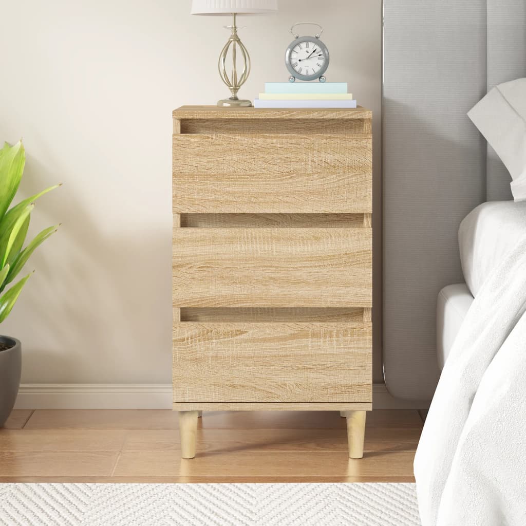 vidaXL Bedside Cabinet Sonoma Oak 40x35x70 cm Engineered Wood 1