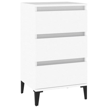 vidaXL Bedside Cabinet White 40x35x70 cm Engineered Wood 2