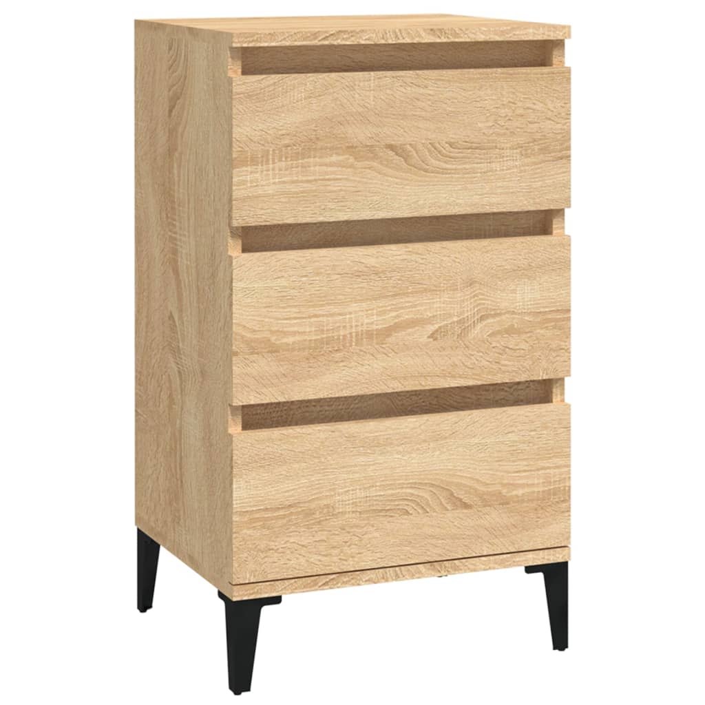 vidaXL Bedside Cabinet | Sonoma oak | Engineered wood | Medium | Bedside Cabinet 2