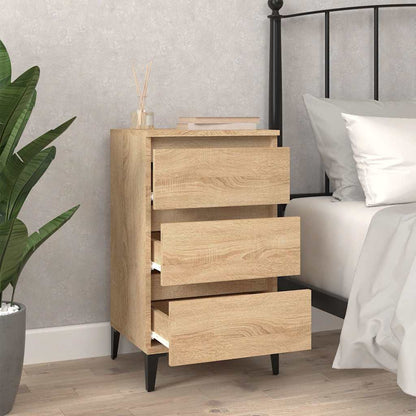 vidaXL Bedside Cabinet | Sonoma oak | Engineered wood | Medium | Bedside Cabinet 3