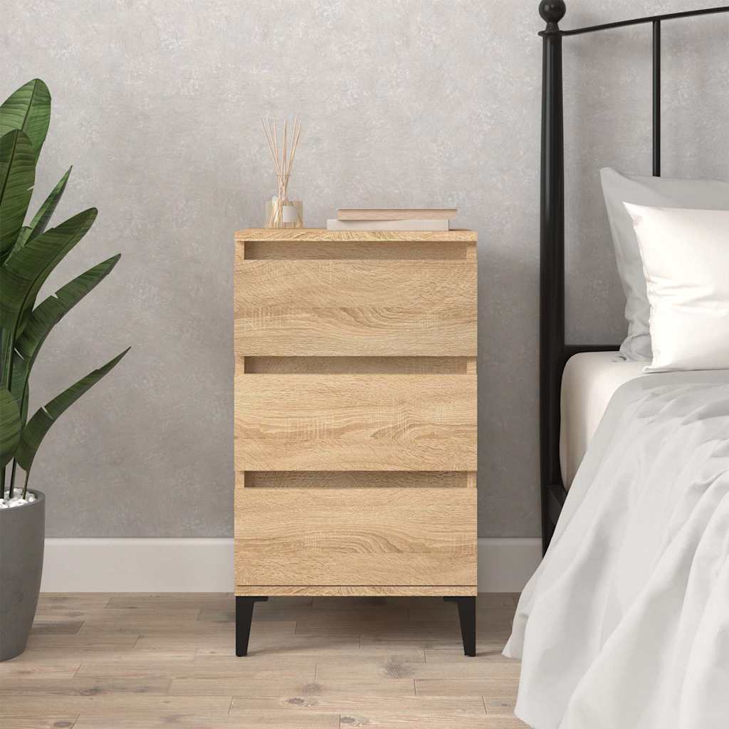 vidaXL Bedside Cabinet | Sonoma oak | Engineered wood | Medium | Bedside Cabinet 1