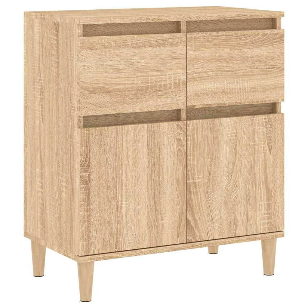 vidaXL Sideboard Sonoma Oak 60x35x70 cm Engineered Wood 2
