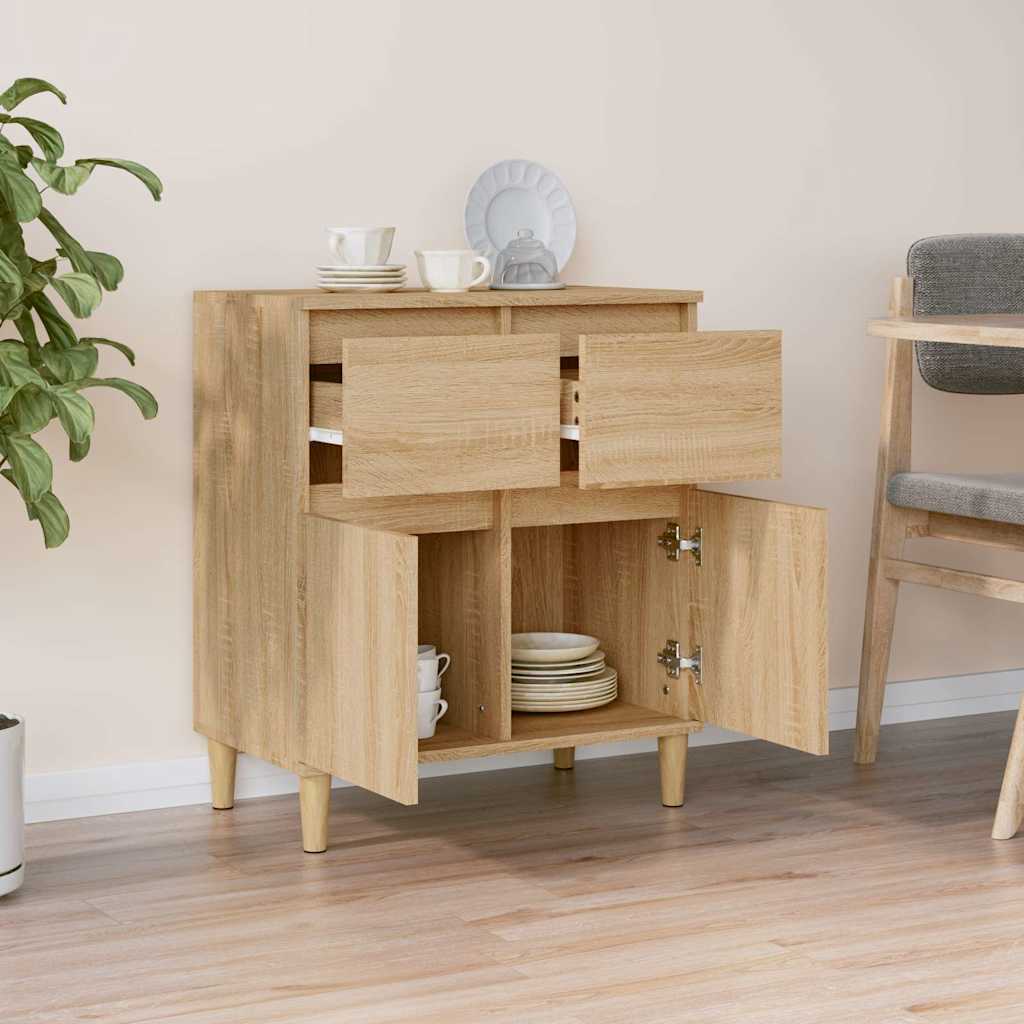 vidaXL Sideboard Sonoma Oak 60x35x70 cm Engineered Wood 3