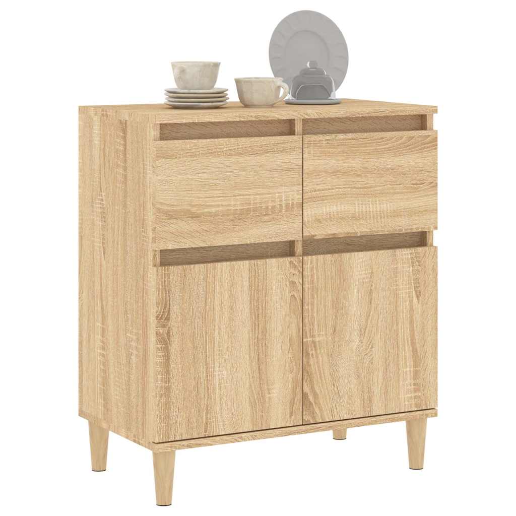 vidaXL Sideboard Sonoma Oak 60x35x70 cm Engineered Wood 4
