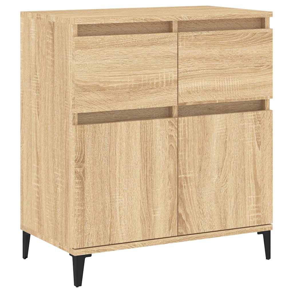 vidaXL Sideboard Sonoma Oak 60x35x70 cm Engineered Wood 2