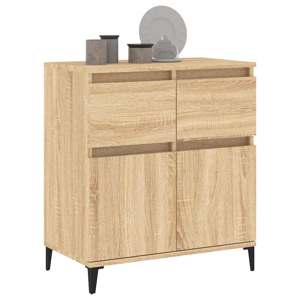 vidaXL Sideboard Sonoma Oak 60x35x70 cm Engineered Wood 4