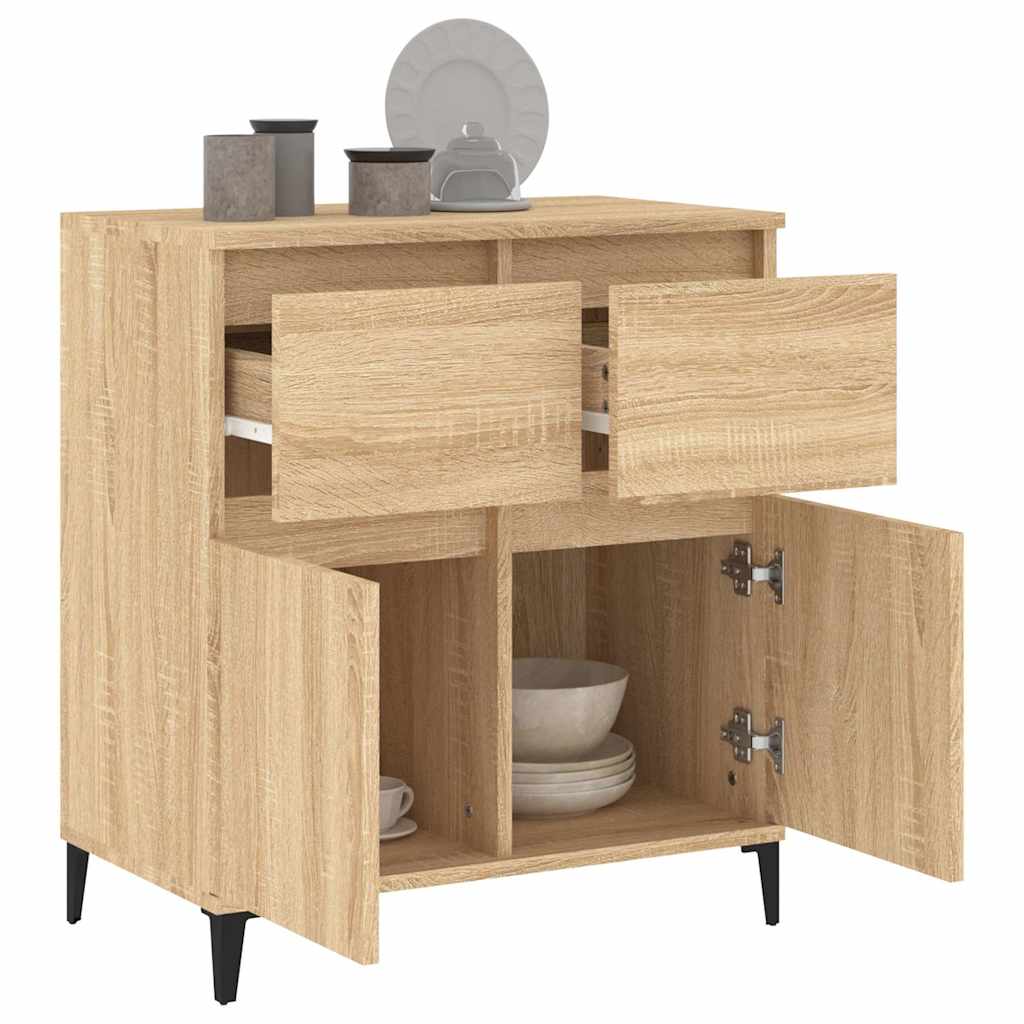 vidaXL Sideboard Sonoma Oak 60x35x70 cm Engineered Wood 5
