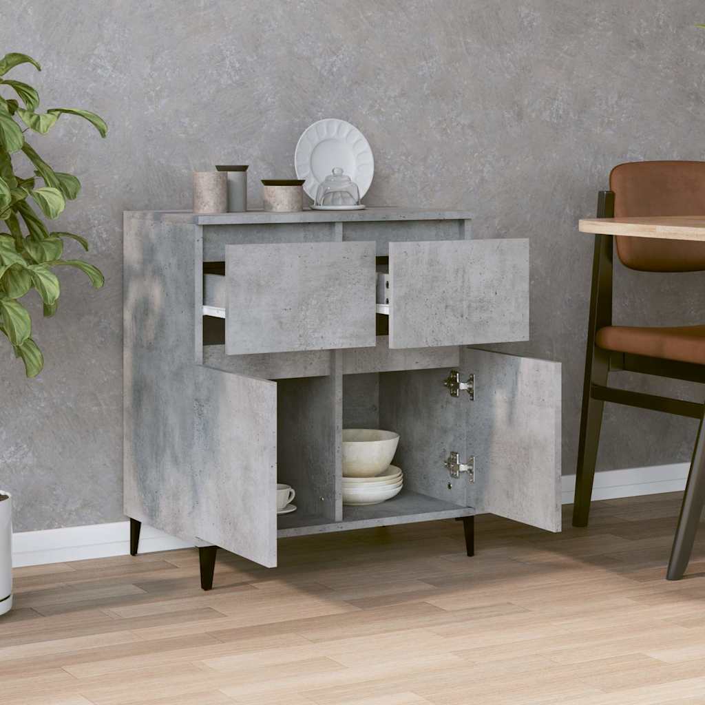 vidaXL Sideboard Concrete Grey 60x35x70 cm Engineered Wood 3