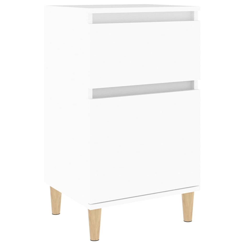 vidaXL Bedside Cabinet White 40x35x70 cm 2
