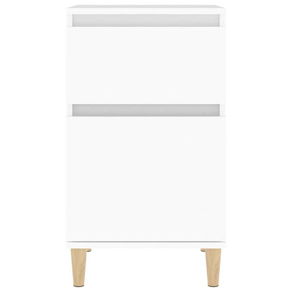 vidaXL Bedside Cabinet White 40x35x70 cm 6