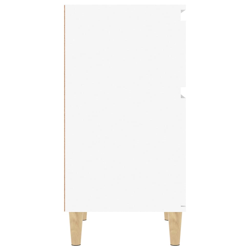Bedside Cabinet 40x35x70 cm White