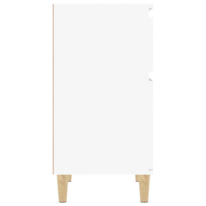 Bedside Cabinet 40x35x70 cm White
