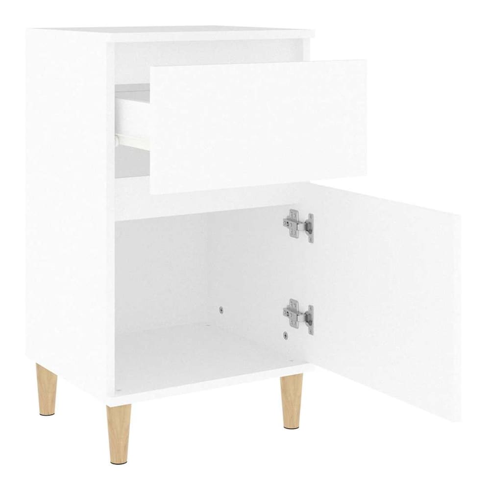 Bedside Cabinet 40x35x70 cm White