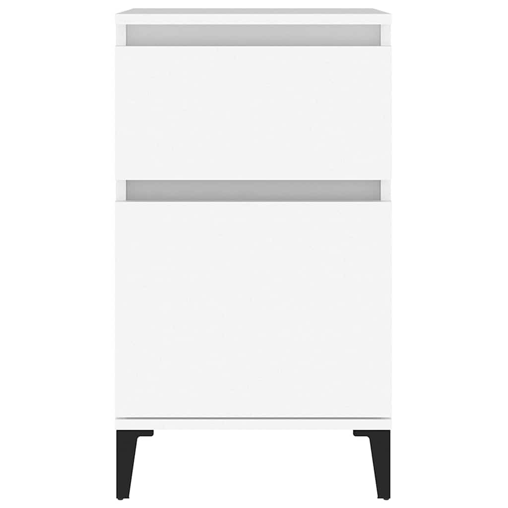 vidaXL Bedside Cabinet White 40x35x70 cm 6