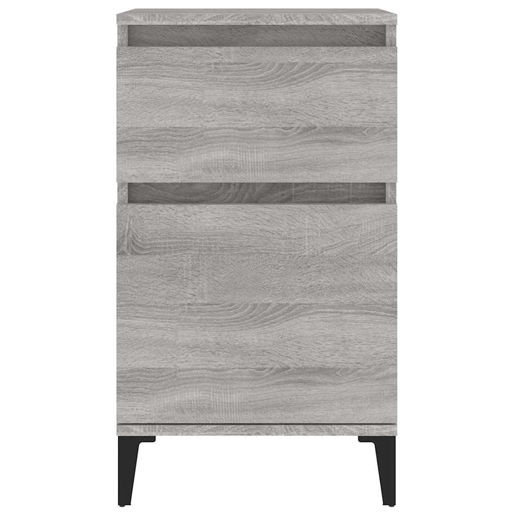 vidaXL Bedside Cabinets 2 pcs Grey Sonoma 40x35x70 cm 4