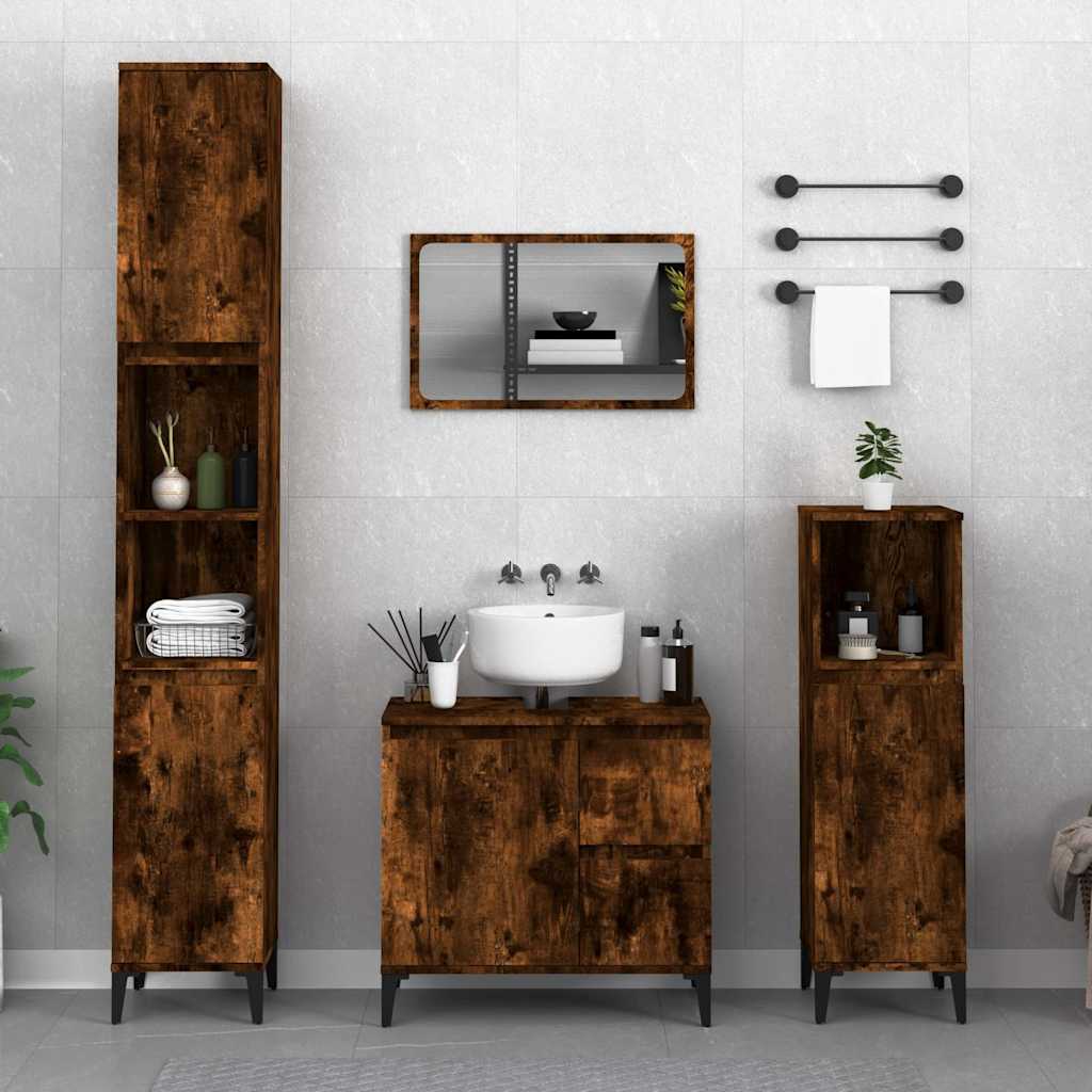 vidaXL Bathroom Cabinet 65x33x60 cm Engineered Wood