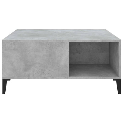 vidaXL Coffee Table Concrete Grey 80x80x36.5 cm Engineered Wood 5