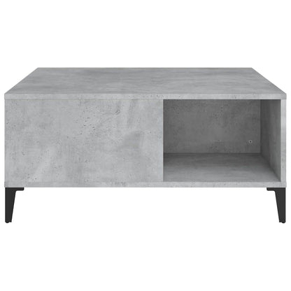 vidaXL Coffee Table Concrete Grey 80x80x36.5 cm Engineered Wood 6