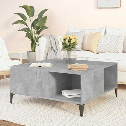 vidaXL Coffee Table Concrete Grey 80x80x36.5 cm Engineered Wood 1