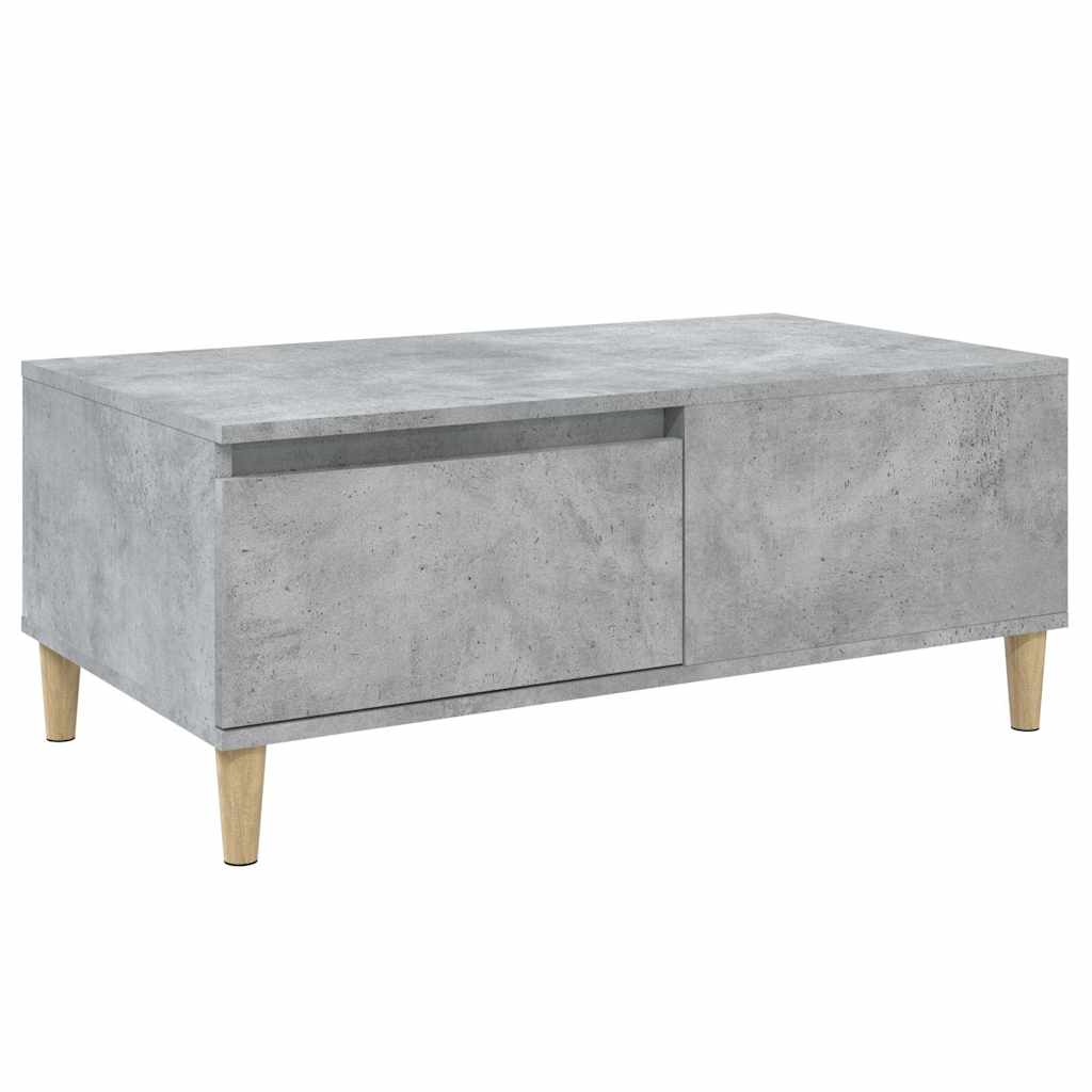 vidaXL Coffee Table Concrete Grey 90x50x36.5 cm Engineered Wood 2