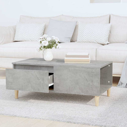 vidaXL Coffee Table Concrete Grey 90x50x36.5 cm Engineered Wood 3