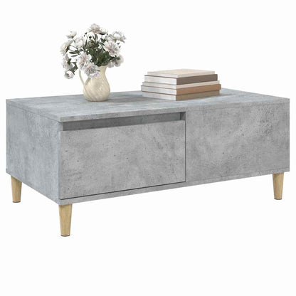 vidaXL Coffee Table Concrete Grey 90x50x36.5 cm Engineered Wood 4