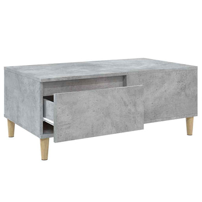 vidaXL Coffee Table Concrete Grey 90x50x36.5 cm Engineered Wood 6
