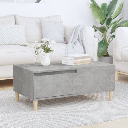 vidaXL Coffee Table Concrete Grey 90x50x36.5 cm Engineered Wood 1