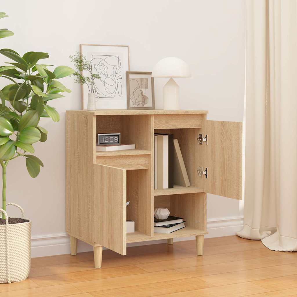 vidaXL Sideboard Sonoma Oak 60x35x70 cm Engineered Wood 3