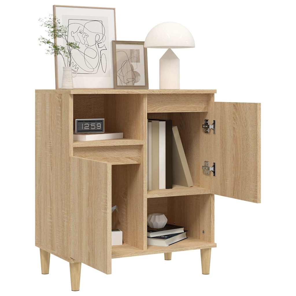 vidaXL Sideboard Sonoma Oak 60x35x70 cm Engineered Wood 4