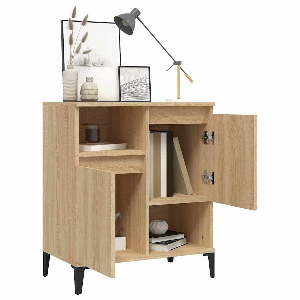 vidaXL Sideboard Sonoma Oak 60x35x70 cm Engineered Wood 4