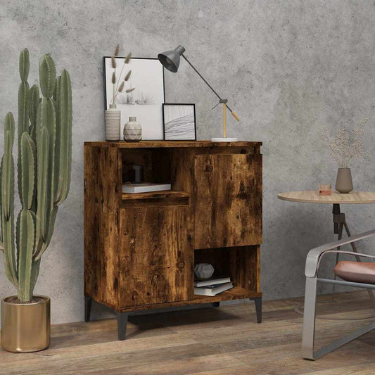 vidaXL Sideboard Smoked Oak 60x35x70 cm Engineered Wood 1