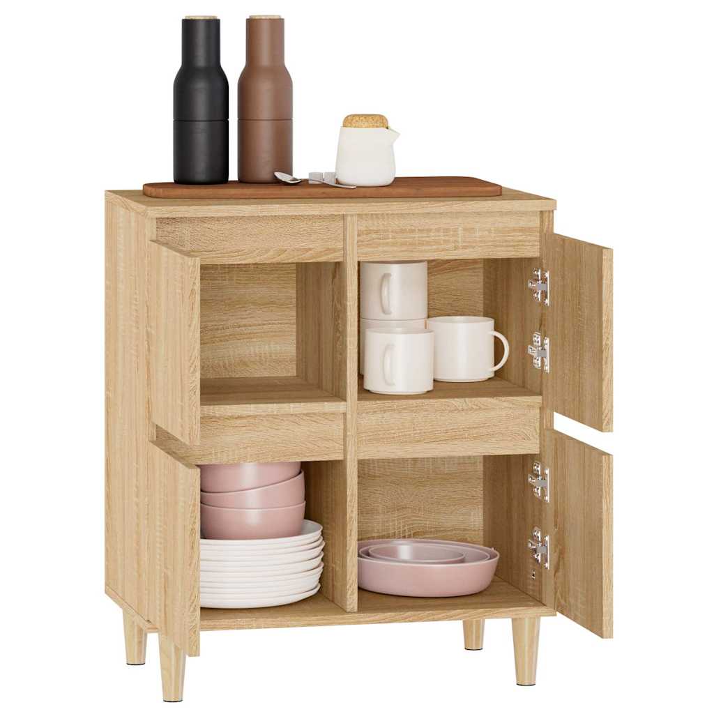 vidaXL Sideboard Sonoma Oak 60x35x70 cm Engineered Wood 5