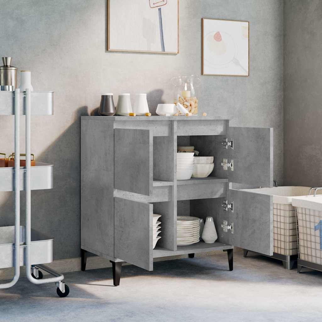 vidaXL Sideboard Concrete Grey 60x35x70 cm Engineered Wood 3