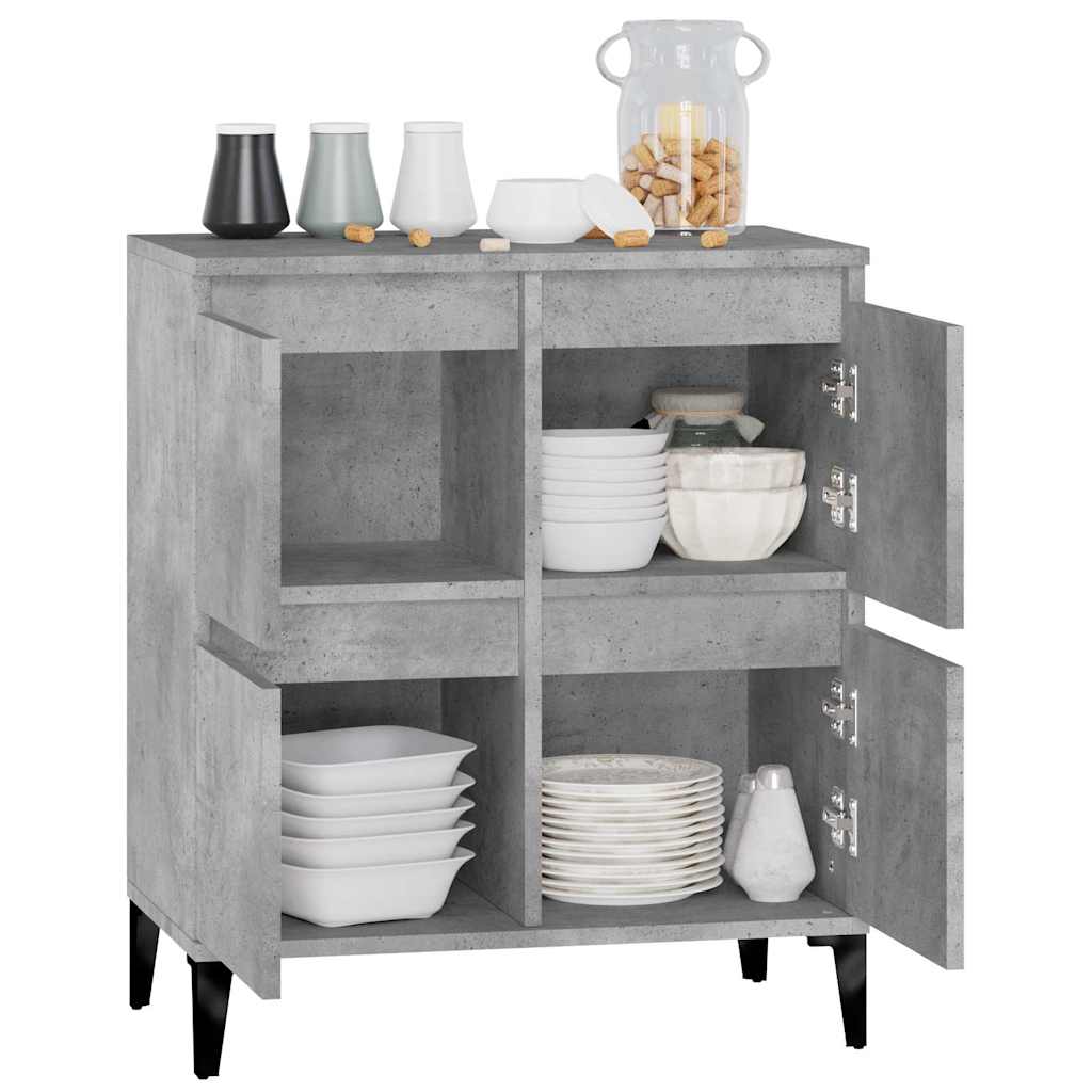 vidaXL Sideboard Concrete Grey 60x35x70 cm Engineered Wood 5