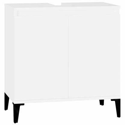 vidaXL Sink Cabinet | White | Engineered wood, metal | Medium | Sink Cabinet 2