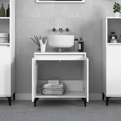 vidaXL Sink Cabinet | White | Engineered wood, metal | Medium | Sink Cabinet 3