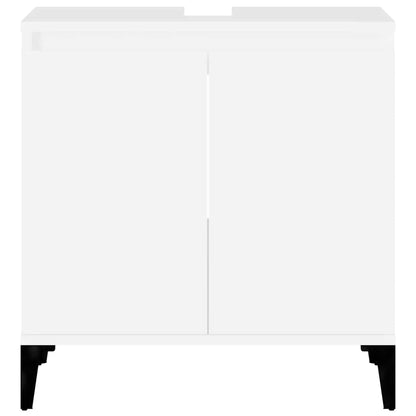 vidaXL Sink Cabinet | White | Engineered wood, metal | Medium | Sink Cabinet 6