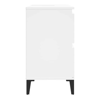 Sink Cabinet 80x33x60 cm Engineered Wood White