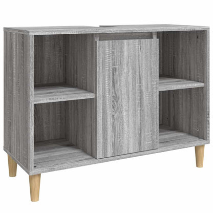 vidaXL Sink Cabinet Grey Sonoma 80x33x60 cm Engineered Wood 2
