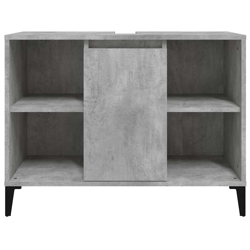 vidaXL Sink Cabinet | Concrete Grey | Engineered Wood | Medium 6