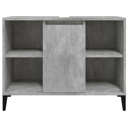 vidaXL Sink Cabinet | Concrete Grey | Engineered Wood | Medium 6