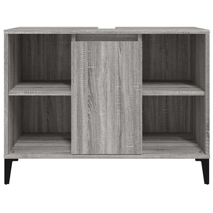 vidaXL Sink Cabinet | Grey Sonoma | Wooden Structure | Medium Size 6