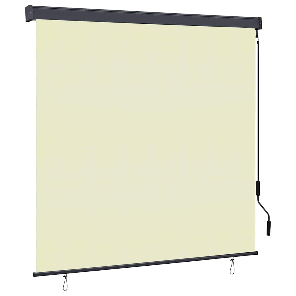 vidaXL Roller Blind Cream 180 x 250 cm Fabric and Aluminum 1