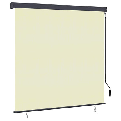 vidaXL Roller Blind Cream 180 x 250 cm Fabric and Aluminum 1