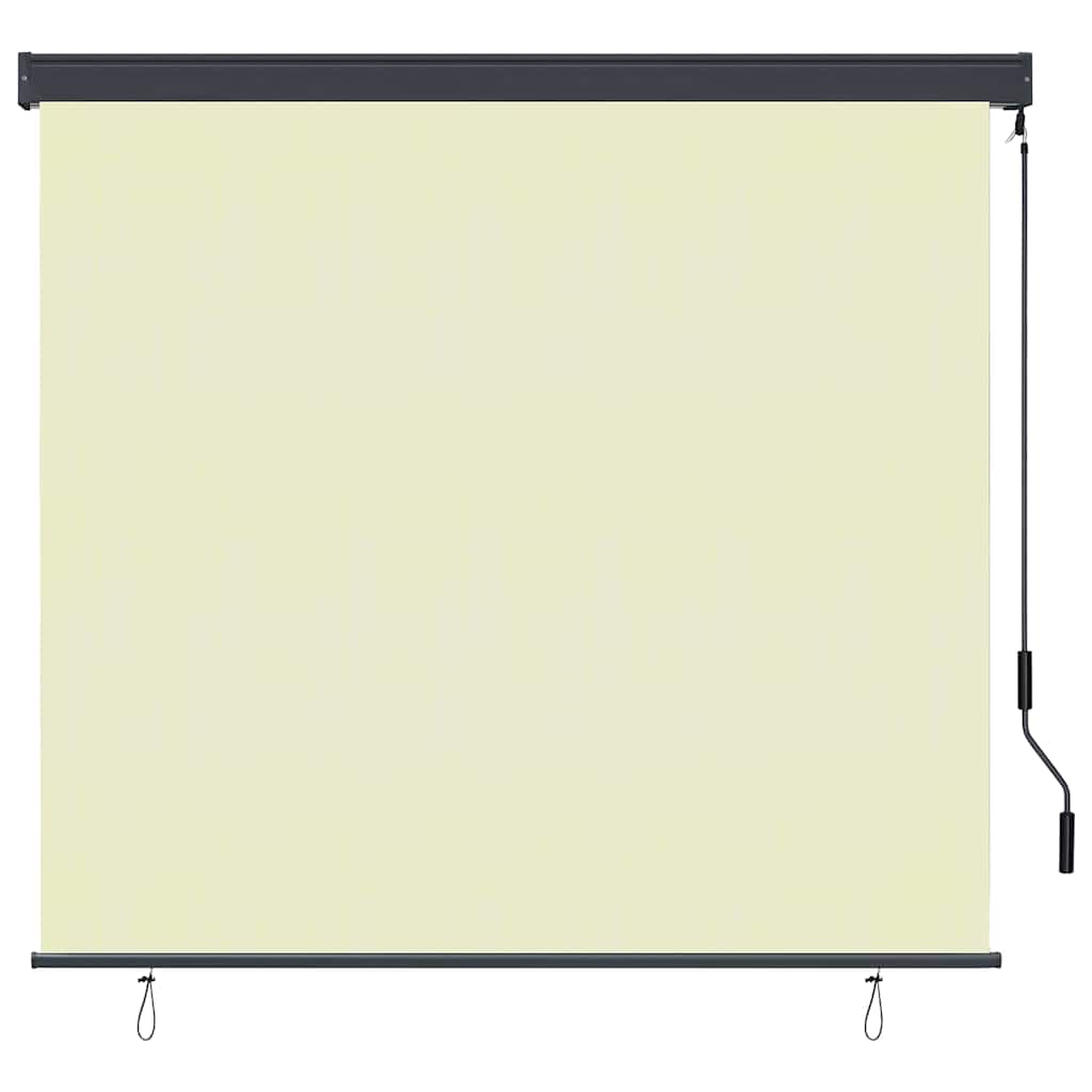vidaXL Roller Blind Cream 180 x 250 cm Fabric and Aluminum 2