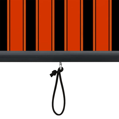 vidaXL Roller Blind Orange and Brown 180 x 250 cm Fabric and Aluminum 5