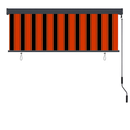 vidaXL Roller Blind Orange and Brown 180 x 250 cm Fabric and Aluminum 3